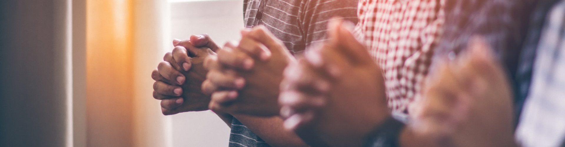 Praying group of people